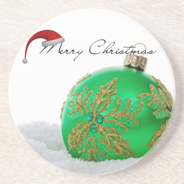 Dessous De Verre En Grès Joyeux Noël (Devant)