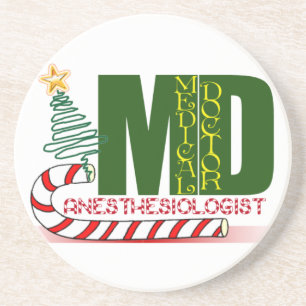 Dessous De Verre En Grès JOYEUX NOËL d'anesthésiste