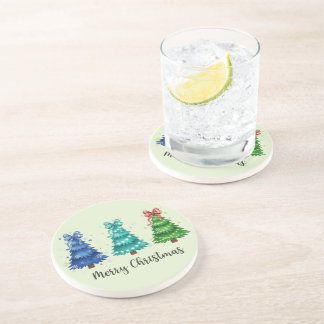 Dessous De Verre En Grès Joyeux Noël Trio Arbre