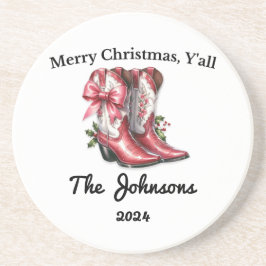 Dessous De Verre En Grès Joyeux Noël Y'all