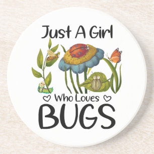 Dessous De Verre En Grès Juste une fille qui aime les insectes