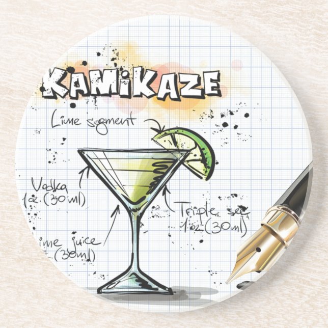 Dessous De Verre En Grès Kamikaze (Devant)