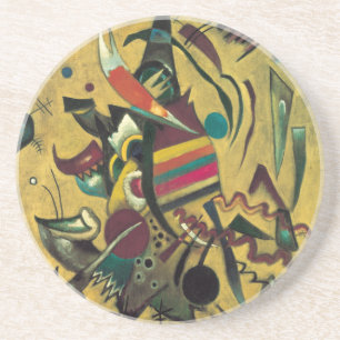 Dessous De Verre En Grès Kandinsky Points Peinture en toile Abstraite