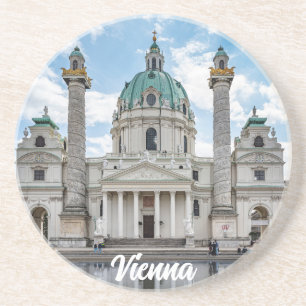 Dessous De Verre En Grès Karlskirche à Vienne, Autriche