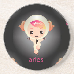 Dessous De Verre En Grès kawaii aries