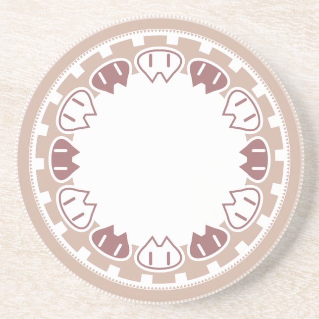 Dessous De Verre En Grès "KITTY GARLAND"coaster (Devant)