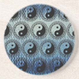 Dessous De Verre En Grès La balance : Ba Gua, huit trigrammes yin yang TCM
