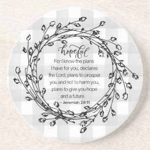 Dessous De Verre En Grès La Bible chrétienne Verse Inspiration