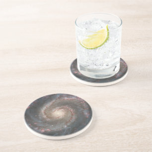 Dessous De Verre En Grès La galaxie de Whirlpool M51 et son compagnon dans 