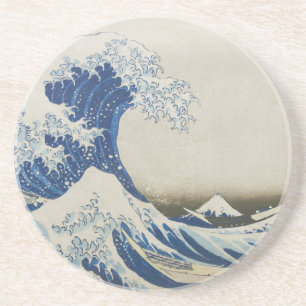 Dessous De Verre En Grès La grande vague outre de Kanagawa