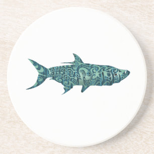 DESSOUS DE VERRE EN GRÈS LA GRÈVE DE TARPON
