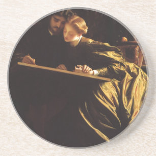 Dessous De Verre En Grès La Lune de miel du peintre de Lord Frederic Leight