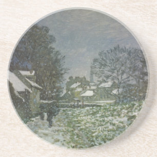 Dessous De Verre En Grès La neige à Argenteuil par Claude Monet