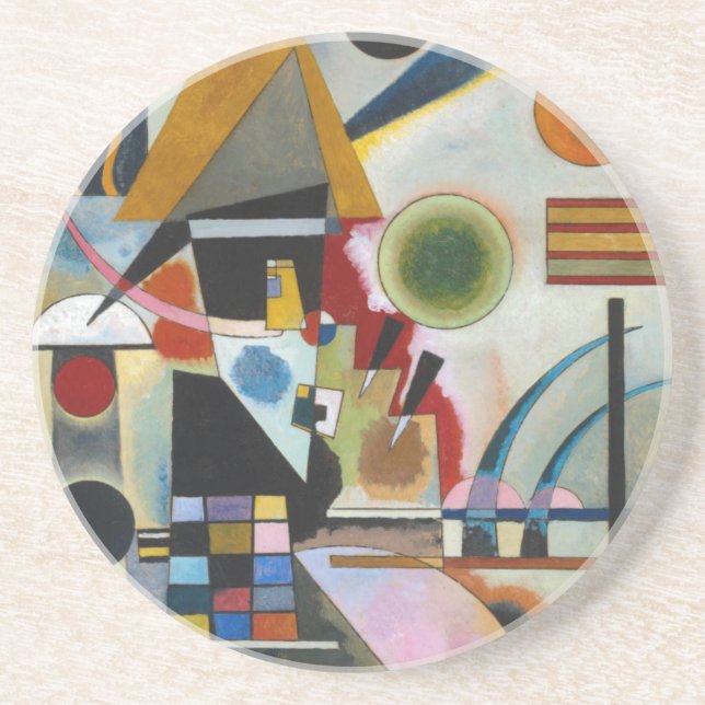 Dessous De Verre En Grès La peinture Abstraite de Kandinsky (Devant)