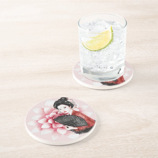 Dessous De Verre En Grès La série Okinawa Design 34    (Côté)