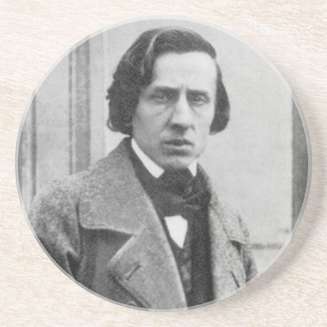Dessous De Verre En Grès La seule photographie connue de Frederic Chopin (Devant)