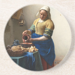 Dessous De Verre En Grès La trayeuse, janv. Vermeer