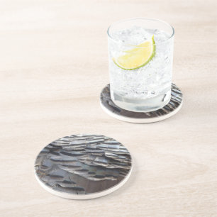 Dessous De Verre En Grès La Turquie sauvage plumes II Design Abstrait de la