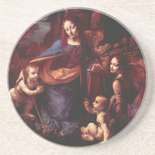 Dessous De Verre En Grès La Vierge des Rochers de Léonard de Vinci