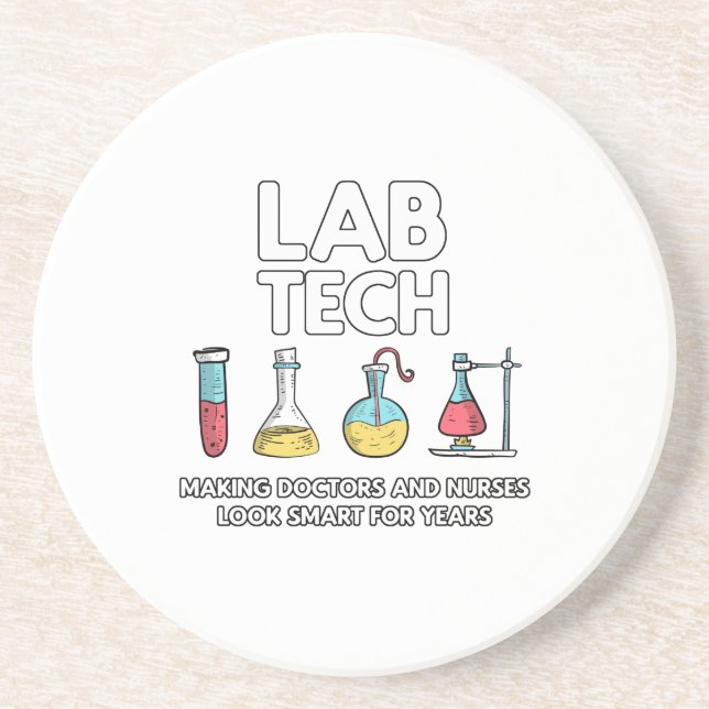 Dessous De Verre En Grès Laboratoire technique (Devant)