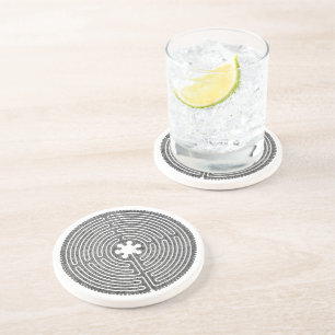 Dessous De Verre En Grès Labyrinthe