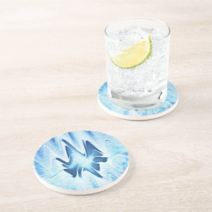 Dessous De Verre En Grès Lac glaciaire