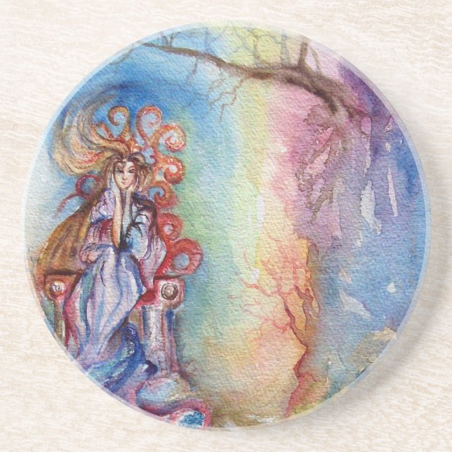 Dessous De Verre En Grès LADY OF LAKE / Magie et mystère (Devant)