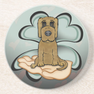 Dessous De Verre En Grès L'amour des chiots