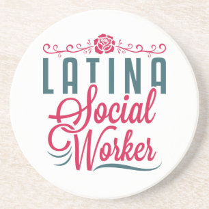 Dessous De Verre En Grès Latina Social Worker LCSW Latinx hispanique