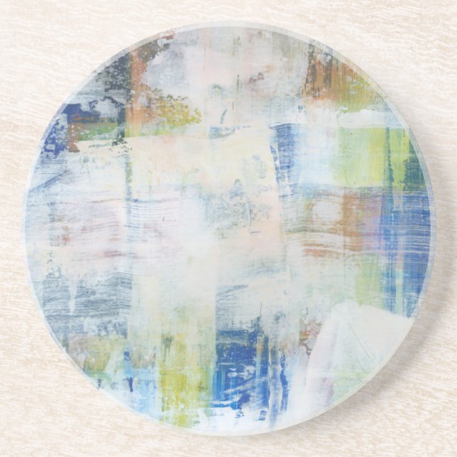 Dessous De Verre En Grès Laver blanc III (Devant)