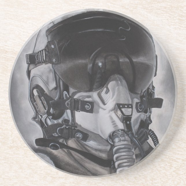 Dessous De Verre En Grès L'aviateur (Devant)