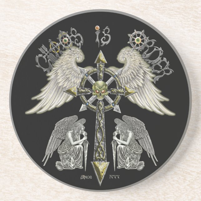 Dessous De Verre En Grès Le chaos est ordre (Devant)