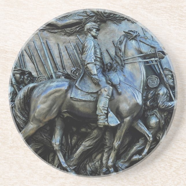 Dessous De Verre En Grès Le cinquante-quatrième régiment d'infanterie (Devant)