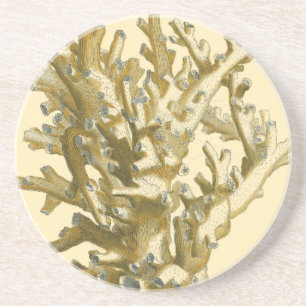 Dessous De Verre En Grès Le corail de la mer