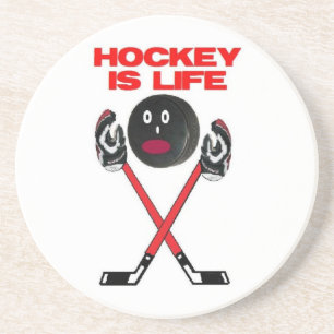 Dessous De Verre En Grès Le hockey c'est la vie
