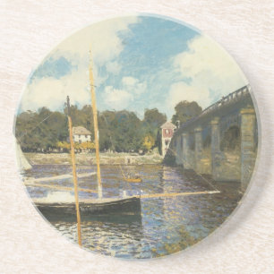 Dessous De Verre En Grès Le pont routier d'Argenteuil par Claude Monet