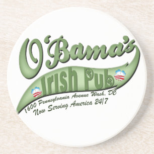 Dessous De Verre En Grès Le pub irlandais d'O'bama