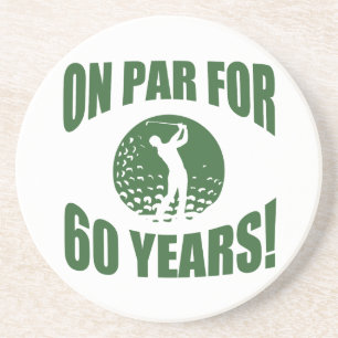 Dessous De Verre En Grès Le soixantième anniversaire du golfeur