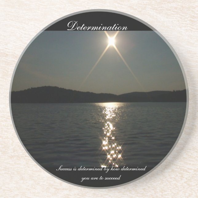 Dessous De Verre En Grès Le succès est déterminé (Devant)