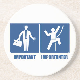 Dessous De Verre En Grès Le Travail Est Important, L'Escalade Est Important