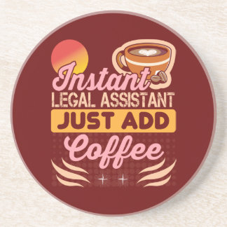 Dessous De Verre En Grès Legal Assistant Coffee Coaster Desk Gift