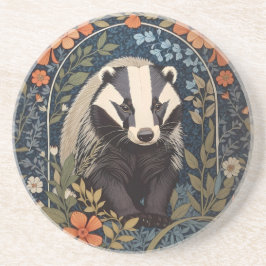 Dessous De Verre En Grès L'élégant Badger inspiré William Morris