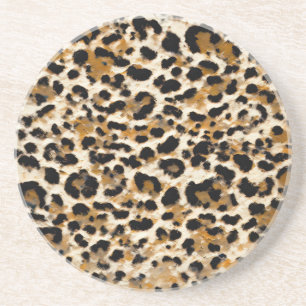 Dessous De Verre En Grès Leopard peint
