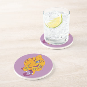 Dessous De Verre En Grès Léopard venimeux anarchique