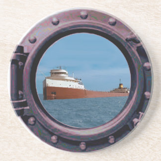 DESSOUS DE VERRE EN GRÈS L'ÉPAVE DE L'EDMUND FITZGERALD