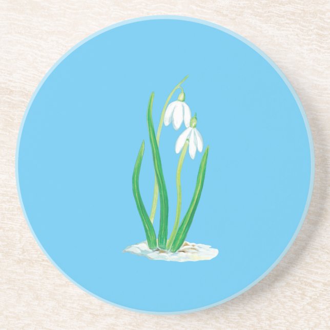 Dessous De Verre En Grès Les chutes de neige en neige (Devant)