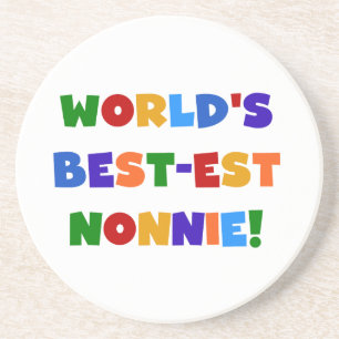 Dessous De Verre En Grès Les meilleurs cadeaux de couleur vive Nonnie du mo