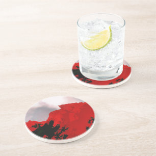 DESSOUS DE VERRE EN GRÈS LES MONTAGNES