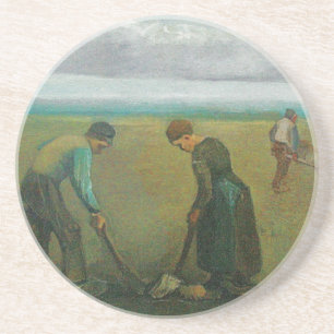 Dessous De Verre En Grès Les paysans ou les agriculteurs de Van Gogh