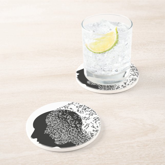 Dessous De Verre En Grès L'esprit de la musique (Côté)